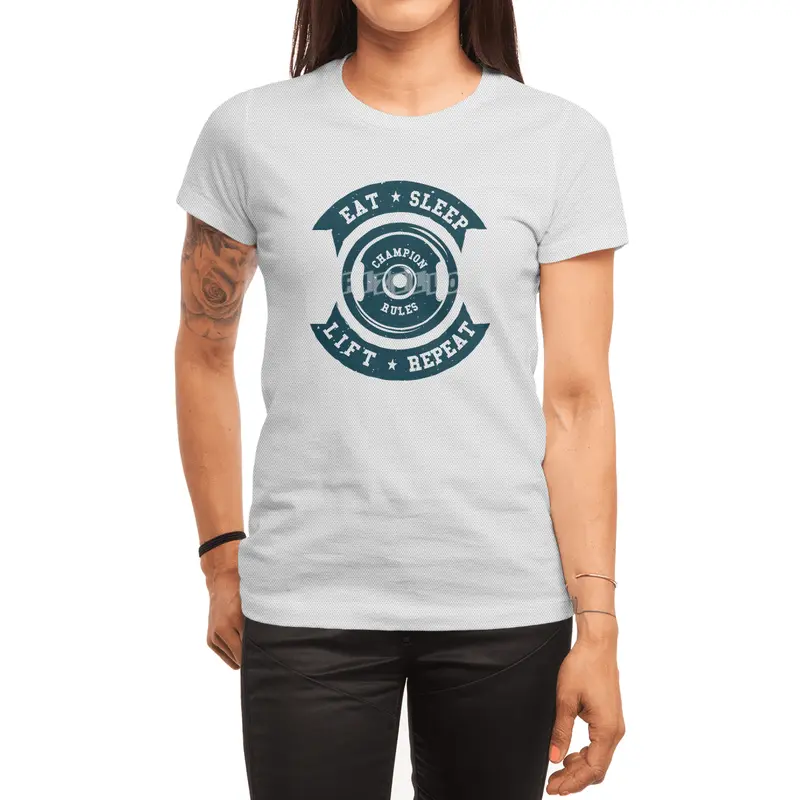 EAT-SLEEP-LIFT-REPEAT Spor T-Shirt