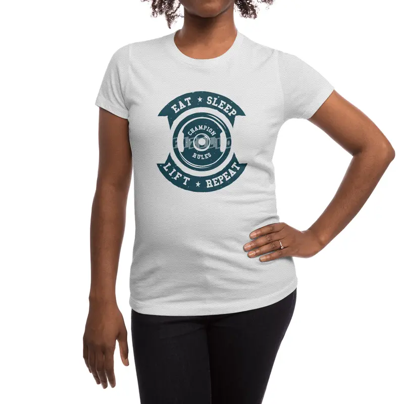 EAT-SLEEP-LIFT-REPEAT Spor T-Shirt