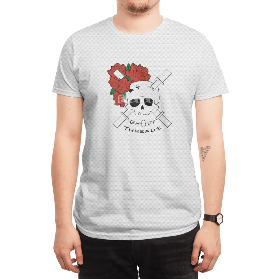 Skull and Roses Spor T-Shirt