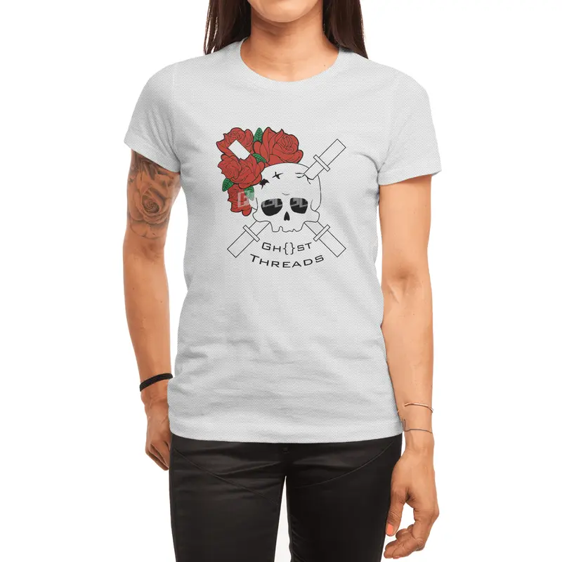 Skull and Roses Spor T-Shirt