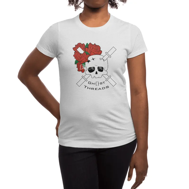 Skull and Roses Spor T-Shirt