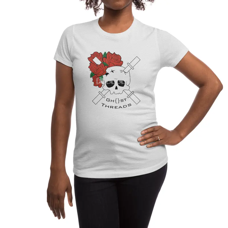 Skull and Roses Spor T-Shirt