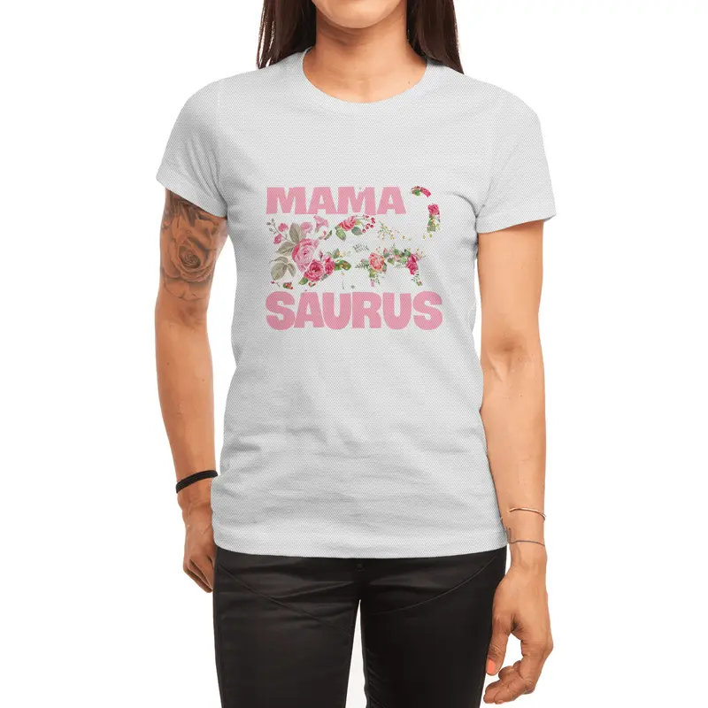 Busy Mama Saurus Dinosaur Mother Gift Spor T-Shirt