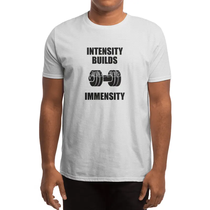 Bodybuilding - Intensity Builds Immensity Spor T-Shirt