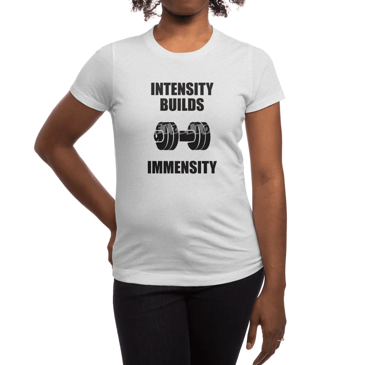 Bodybuilding - Intensity Builds Immensity Spor T-Shirt