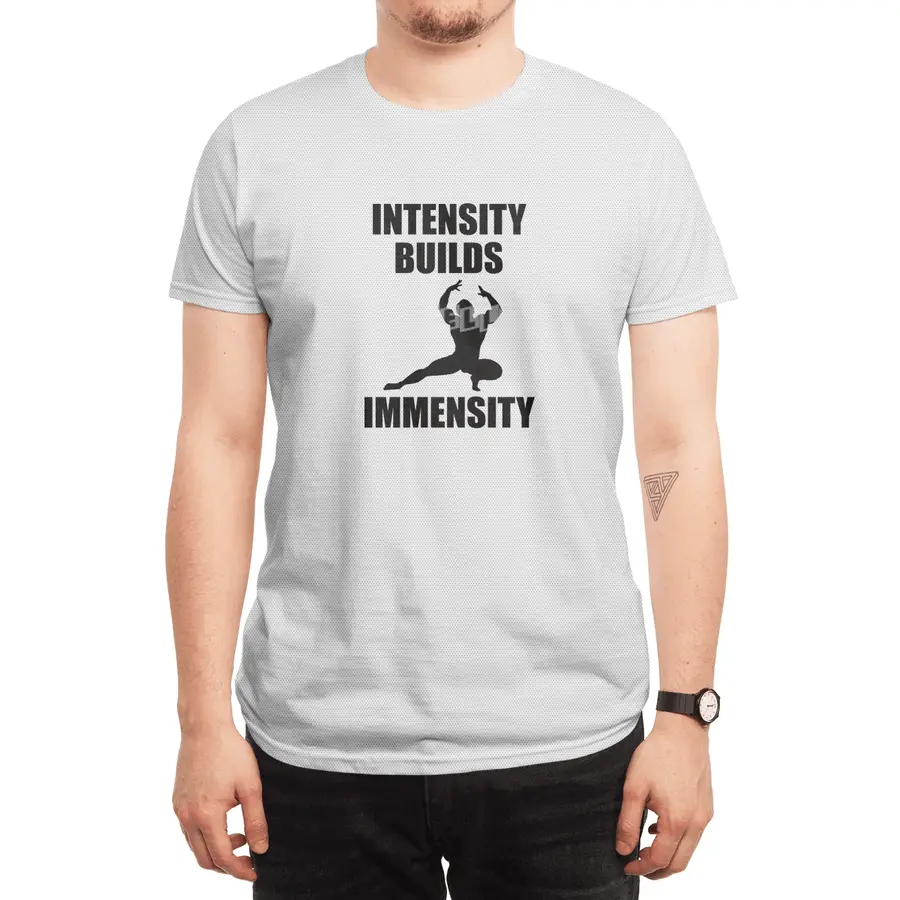 Bodybuilding - Intensity Builds Immensity Spor T-Shirt