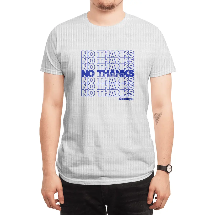 No Thanks (blue) Spor T-Shirt