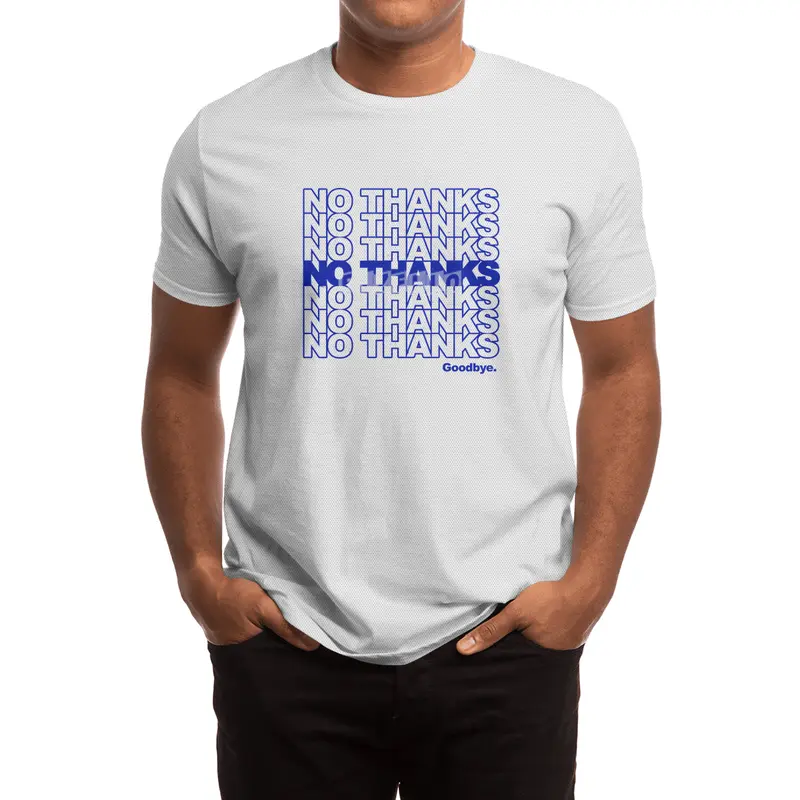 No Thanks (blue) Spor T-Shirt
