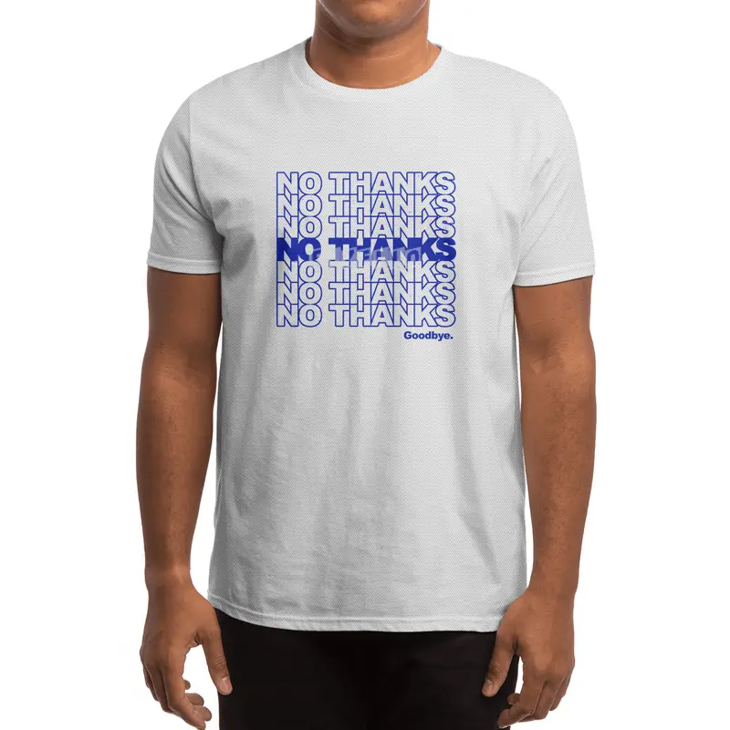 No Thanks (blue) Spor T-Shirt