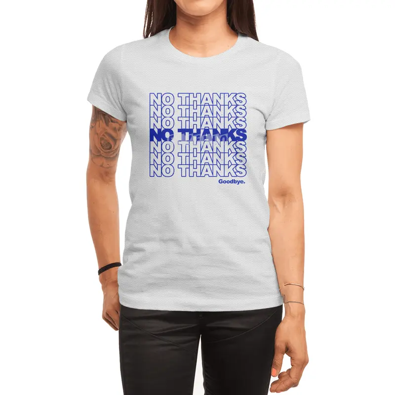 No Thanks (blue) Spor T-Shirt
