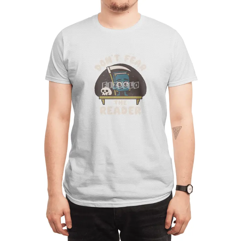 Don't Fear the Reader Kawaii Style Book Cartoon Spor T-Shirt