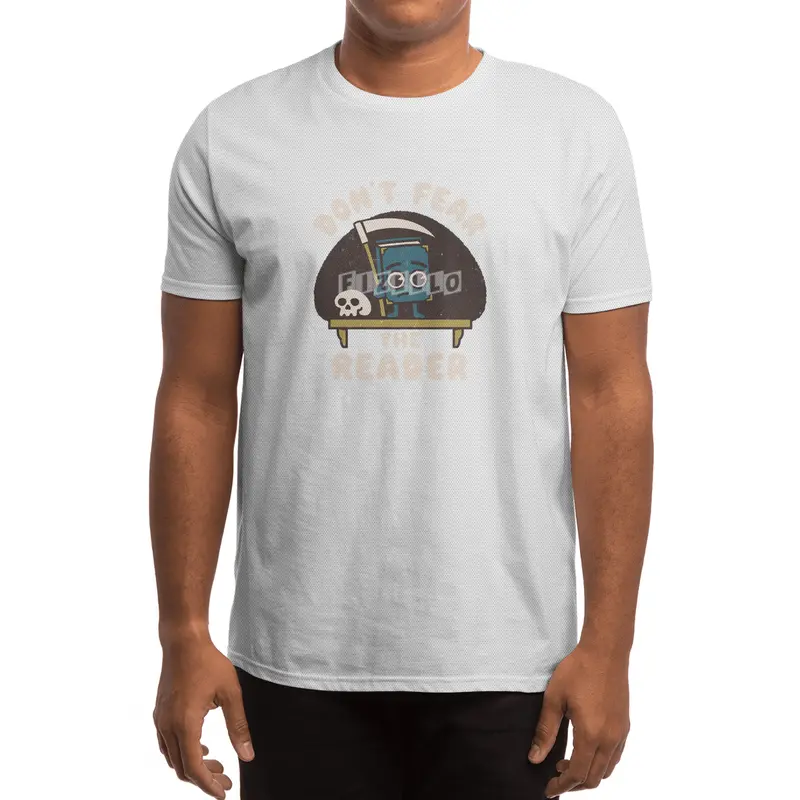 Don't Fear the Reader Kawaii Style Book Cartoon Spor T-Shirt