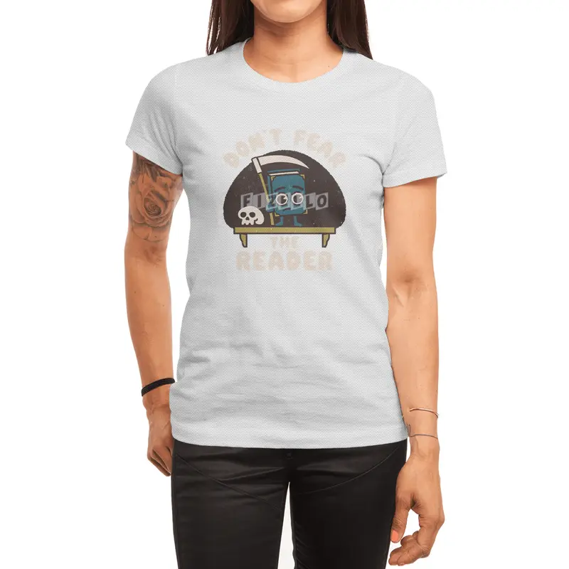 Don't Fear the Reader Kawaii Style Book Cartoon Spor T-Shirt