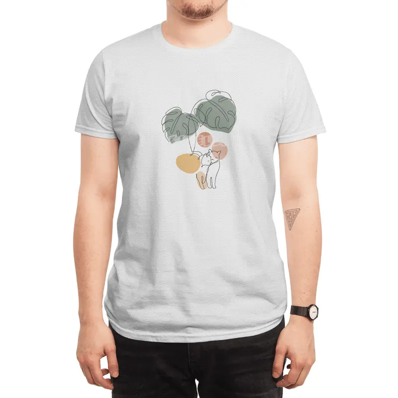 Cat and Plant 36 Spor T-Shirt