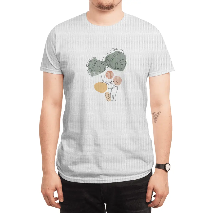 Cat and Plant 36 Spor T-Shirt