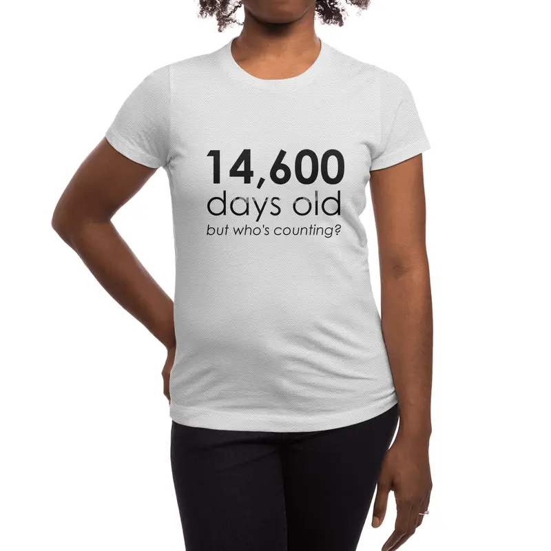 14,600 Days Old Spor T-Shirt