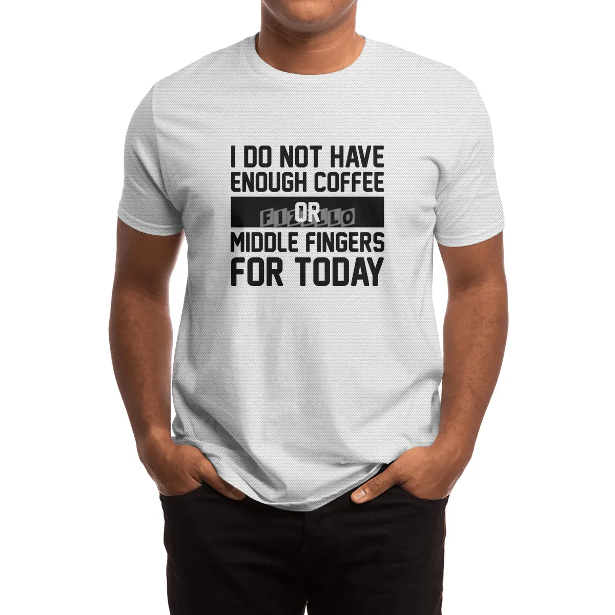 Coffee & Middle Fingers Spor T-Shirt