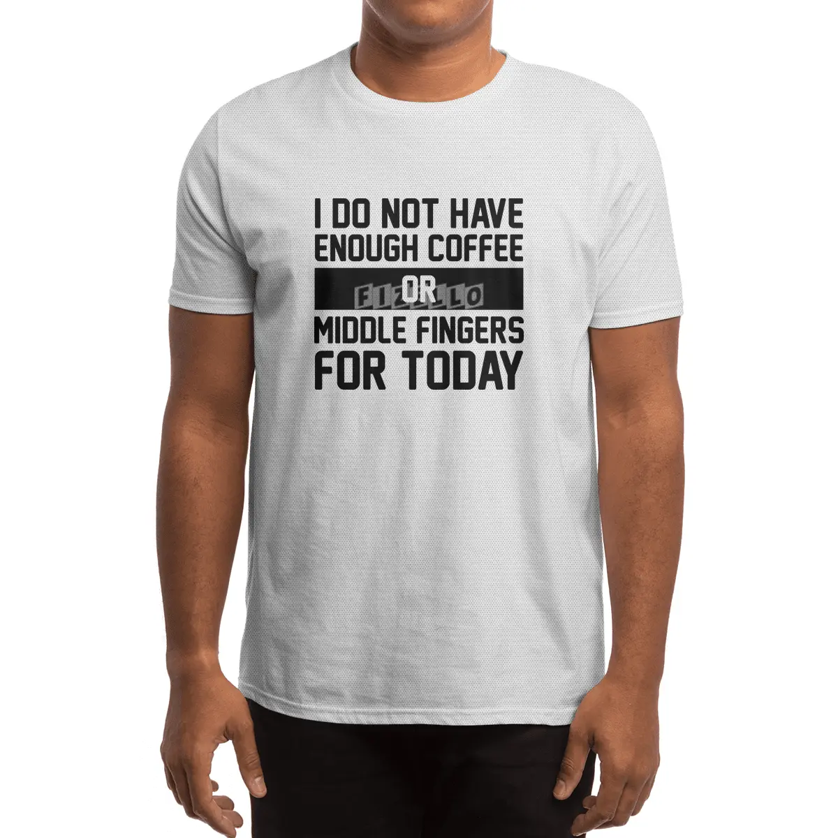 Coffee & Middle Fingers Spor T-Shirt