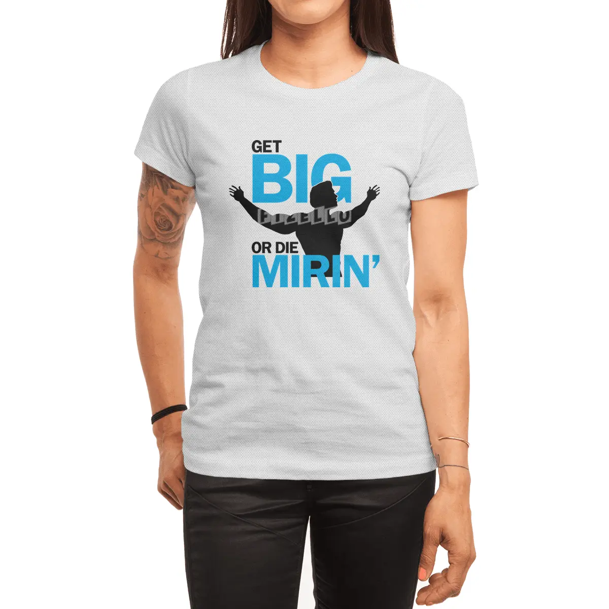 Get Big or Die Mirin' Spor T-Shirt