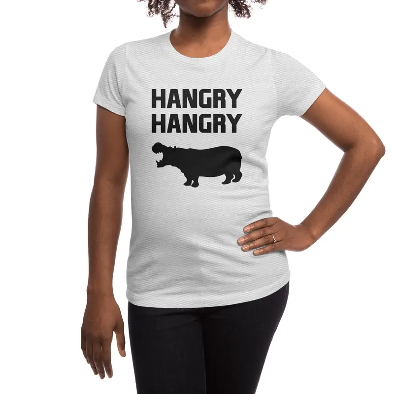 Hangry Hangry Hippos Spor T-Shirt