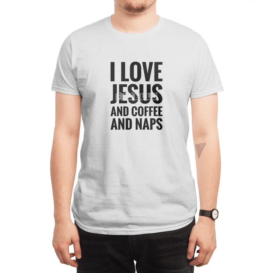 Jesus, Coffee & Naps Spor T-Shirt
