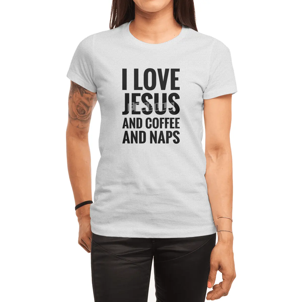 Jesus, Coffee & Naps Spor T-Shirt