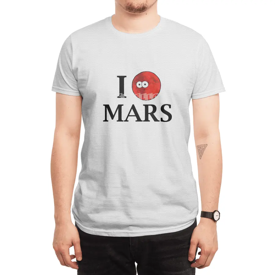 I Heart Mars Spor T-Shirt