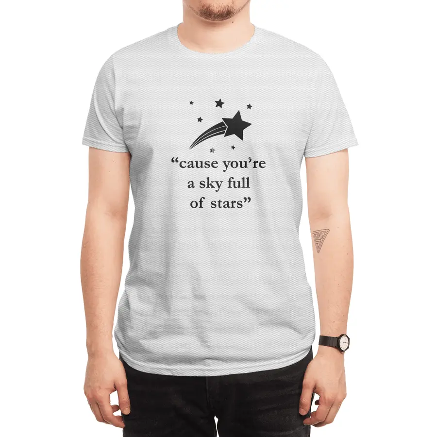 "Cause you're a sky full of stars" lyrics Spor T-Shirt