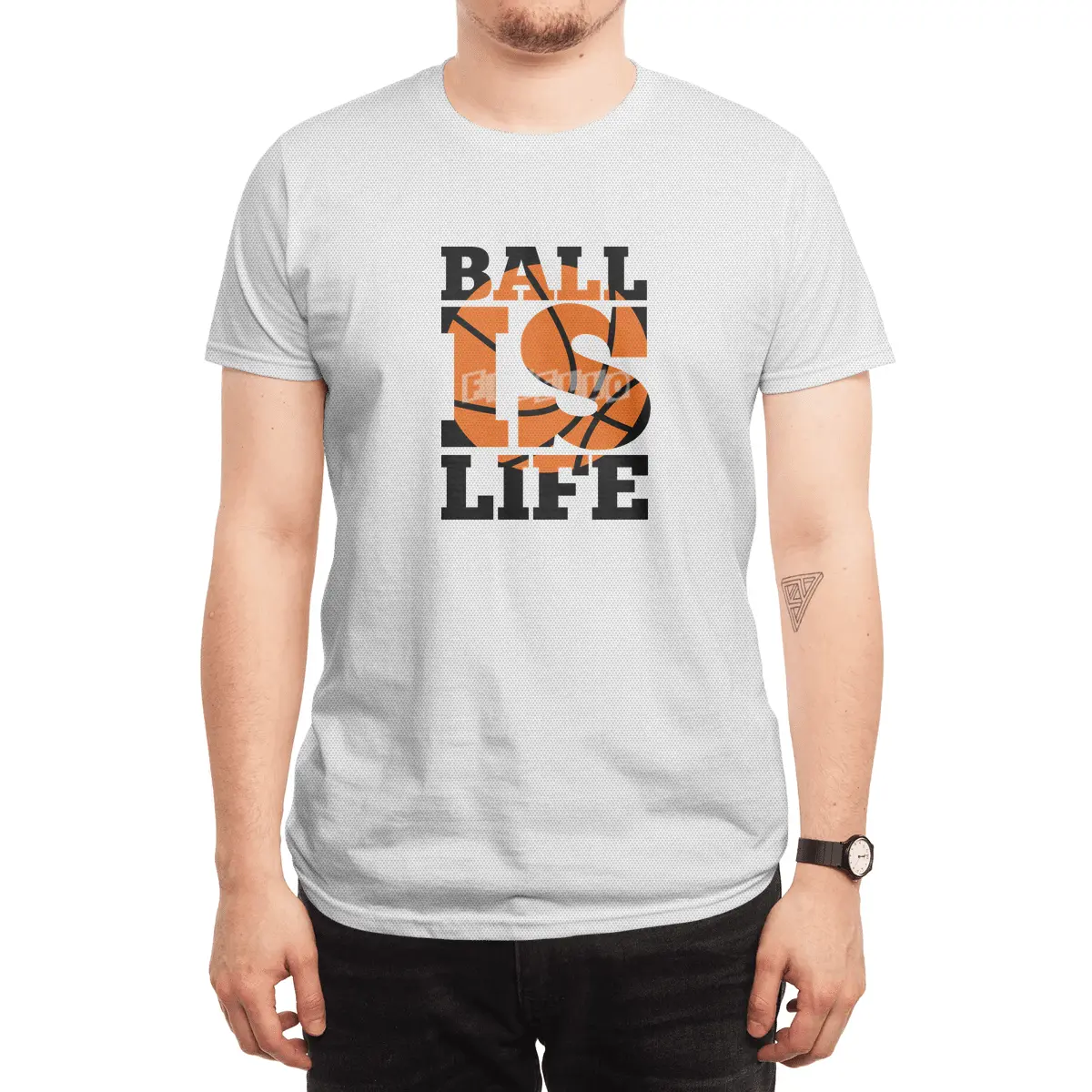 Ball Is Life Quote Spor T-Shirt