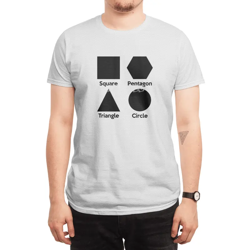 Basic Shapes (Square, Triangle, Circle, Pentagon) Spor T-Shirt