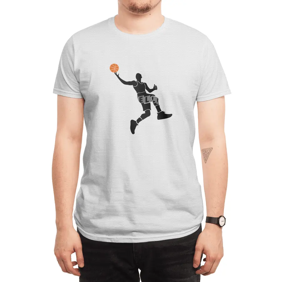 Basketball Player Silhouette Spor T-Shirt