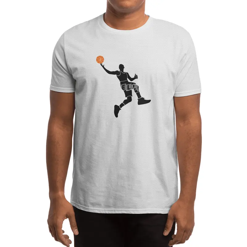 Basketball Player Silhouette Spor T-Shirt