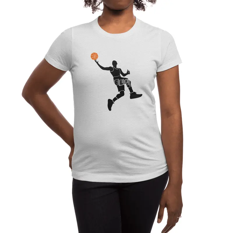 Basketball Player Silhouette Spor T-Shirt