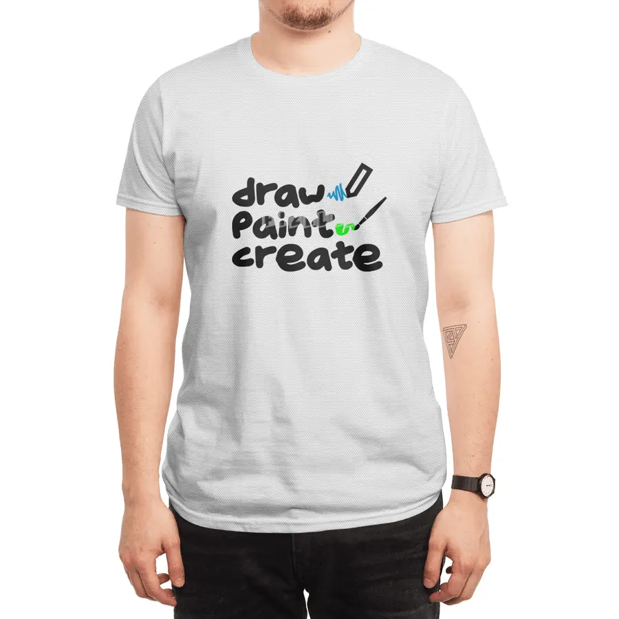Draw, Paint, Create Spor T-Shirt