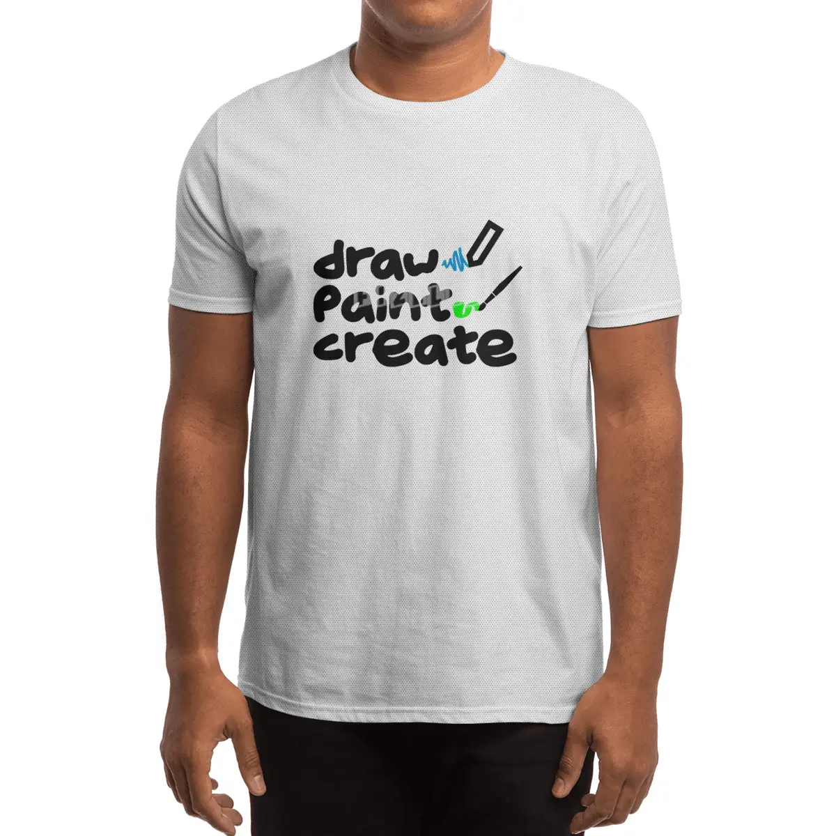 Draw, Paint, Create Spor T-Shirt