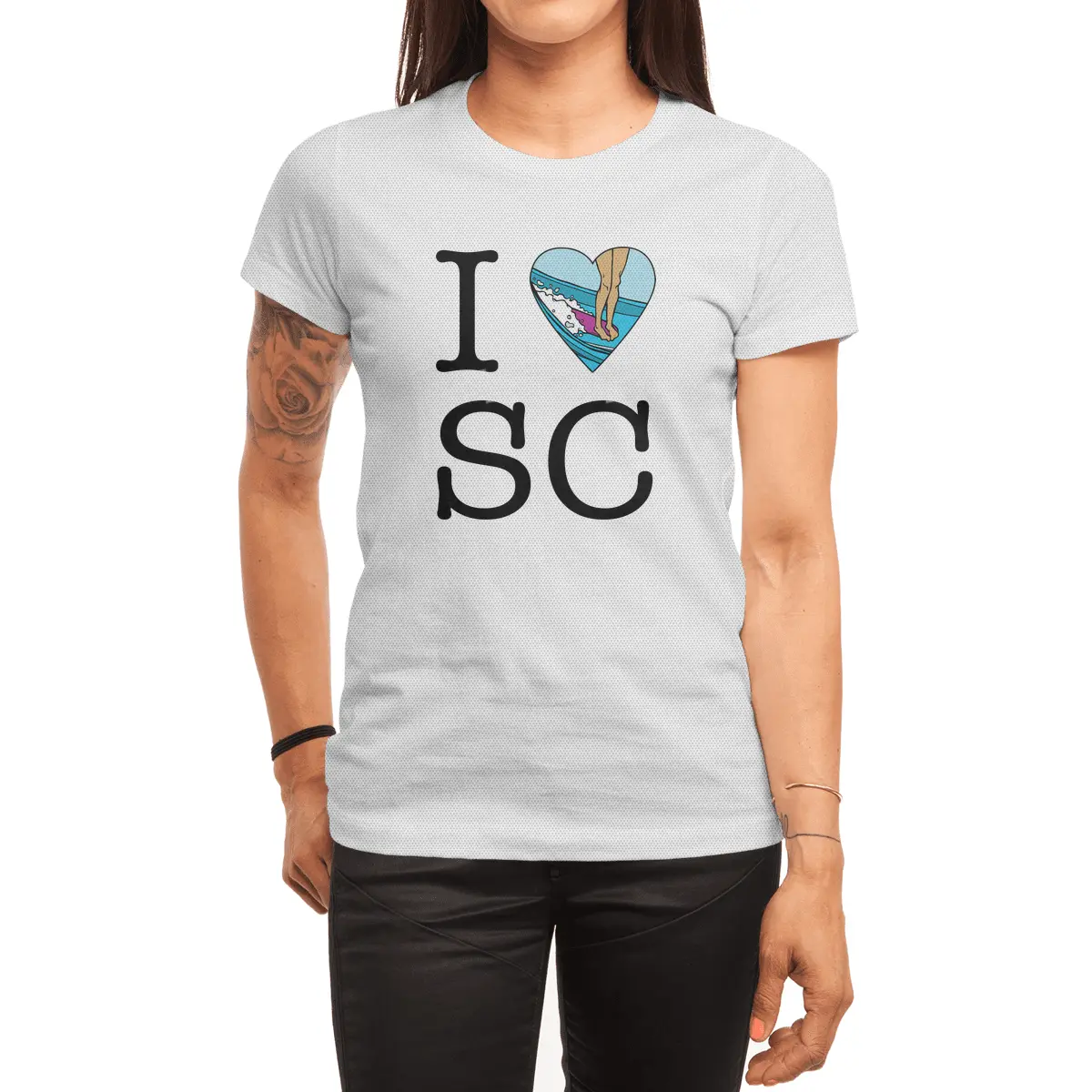 I Surf South Carolina Spor T-Shirt