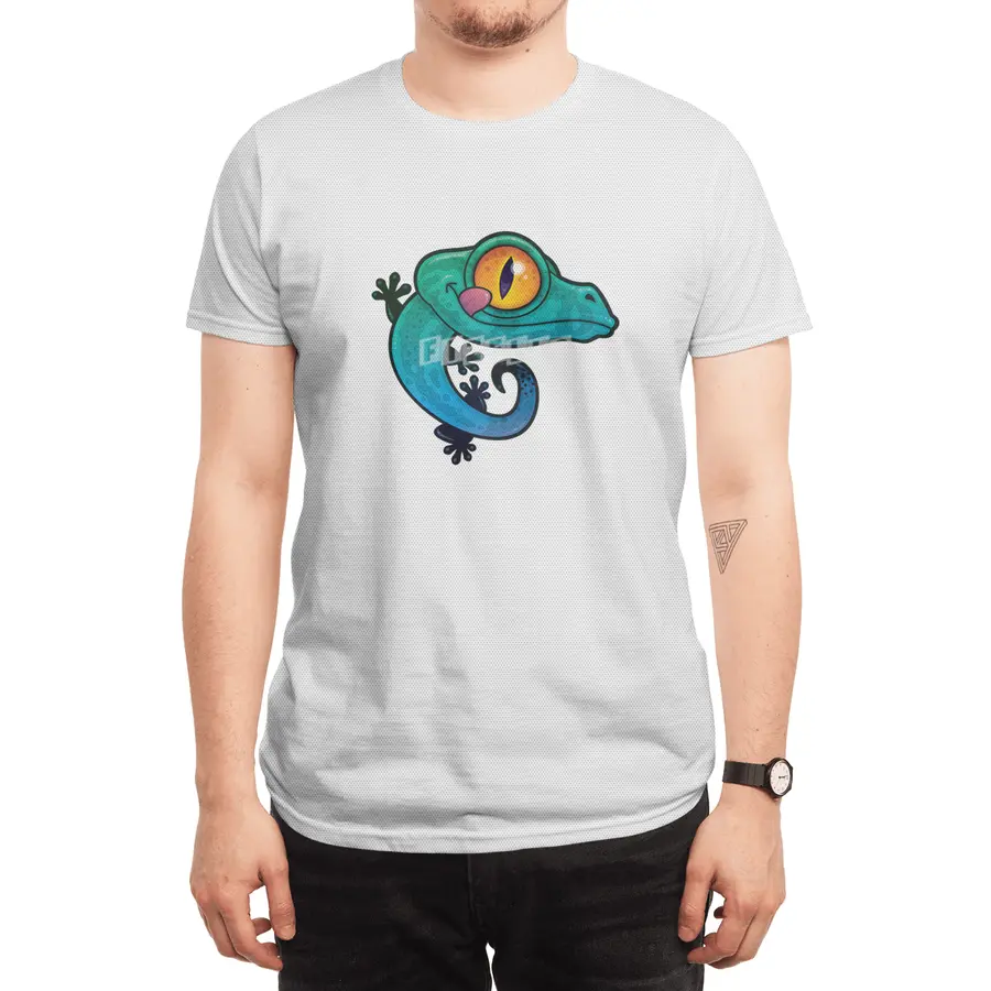 Cute Gecko Lizard Licking His Eye Spor T-Shirt