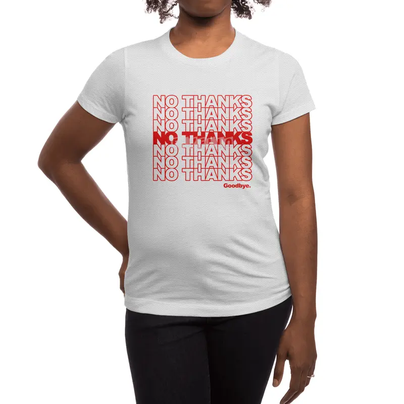 No Thanks (red) Spor T-Shirt