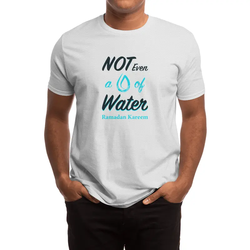 Funny RAMADAN Kareem T-Shirt | Not Even Water Islamic Tee Spor T-Shirt