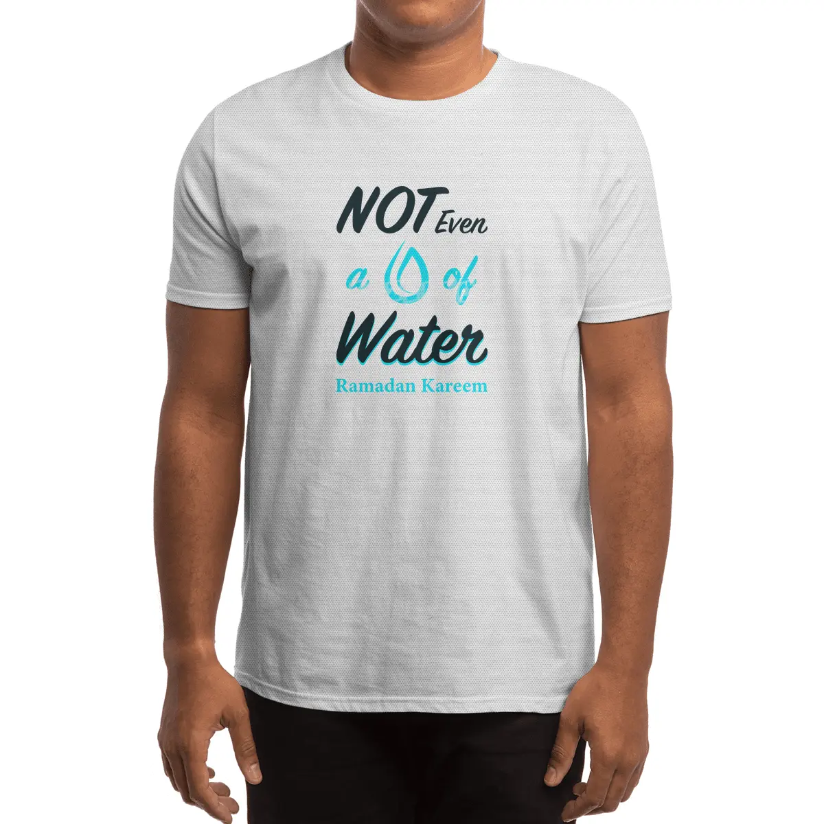 Funny RAMADAN Kareem T-Shirt | Not Even Water Islamic Tee Spor T-Shirt