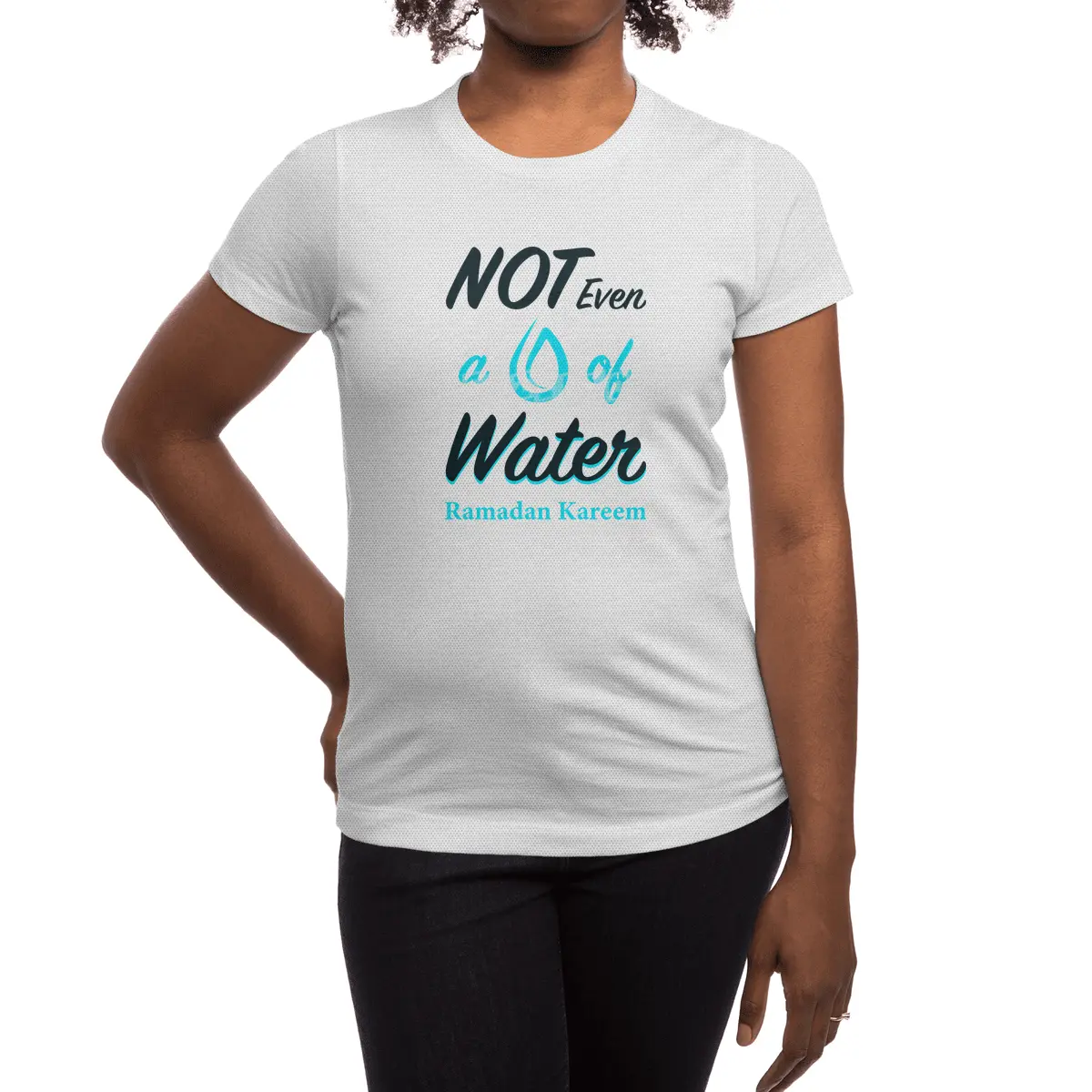 Funny RAMADAN Kareem T-Shirt | Not Even Water Islamic Tee Spor T-Shirt