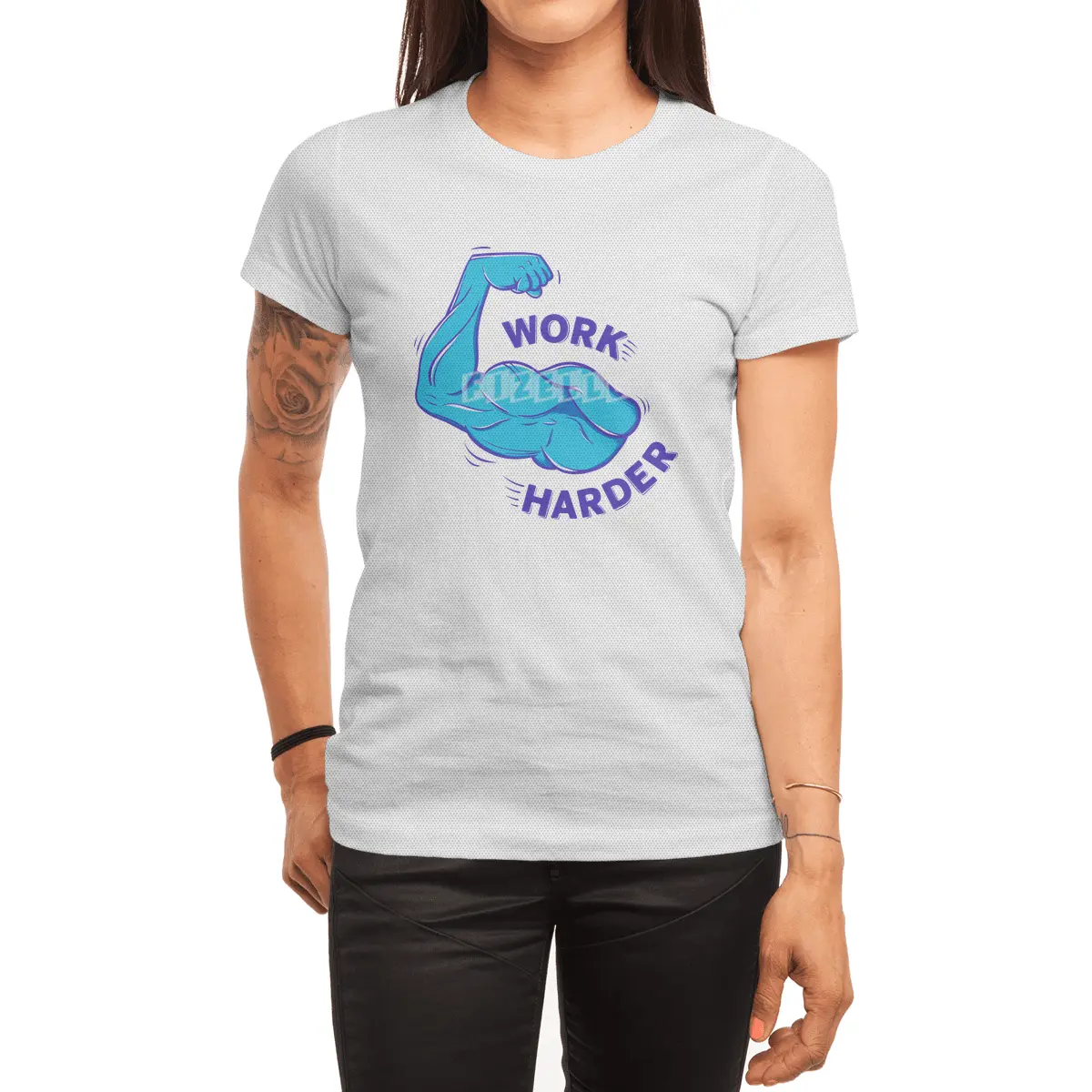 Work Harder Spor T-Shirt