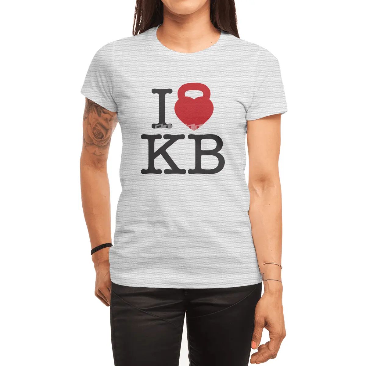 I Heart My Kettle Bell Spor T-Shirt