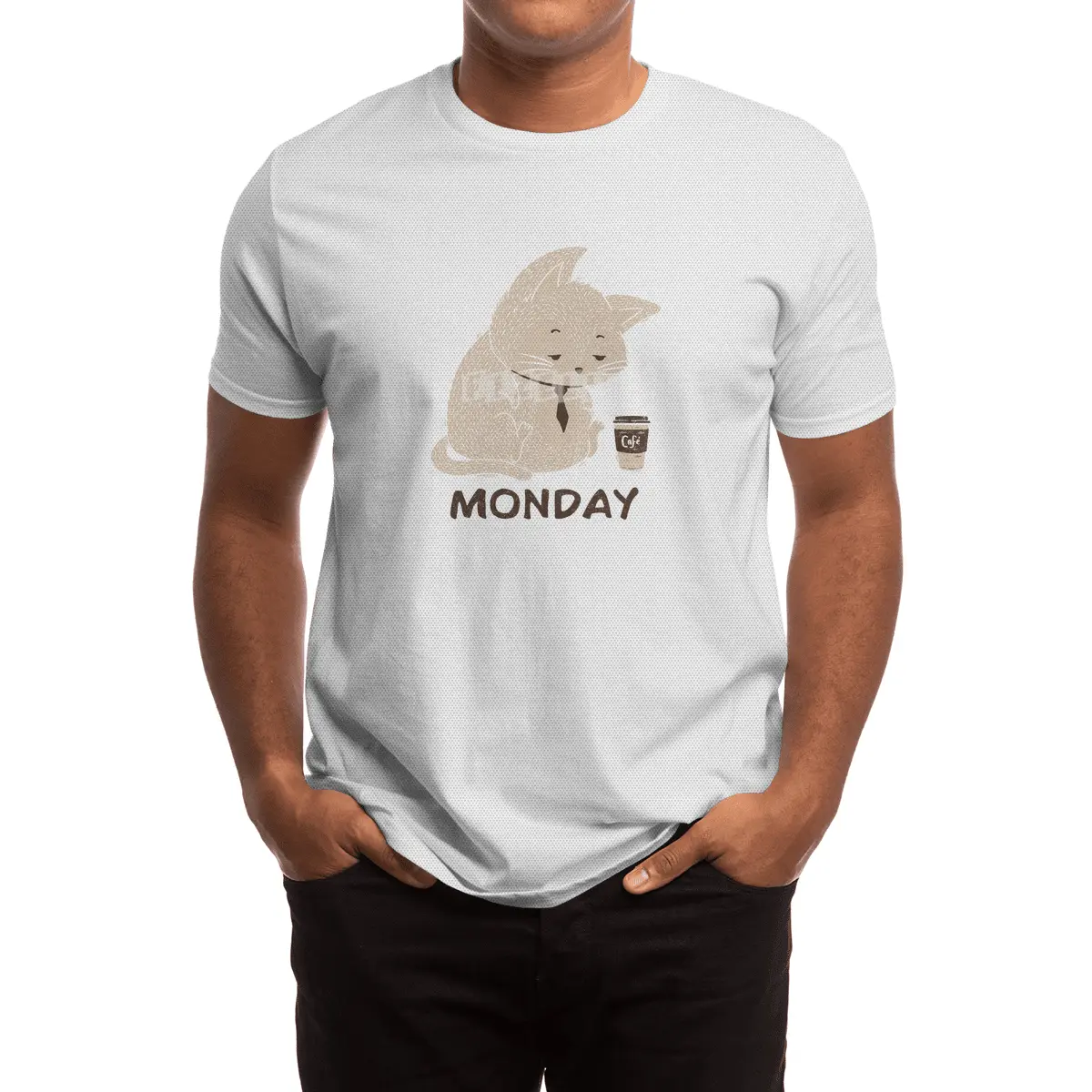 Monday Cat Spor T-Shirt