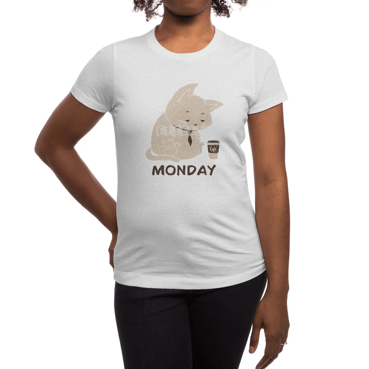 Monday Cat Spor T-Shirt