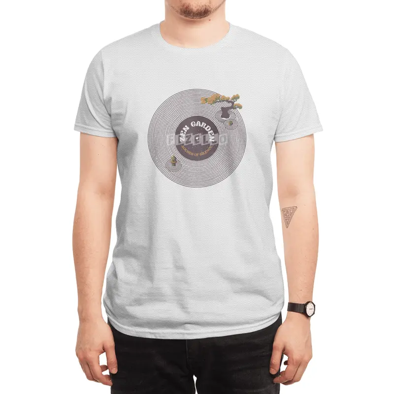 Vinyl Japanese Musical Notes Sounds of Silence Spor T-Shirt