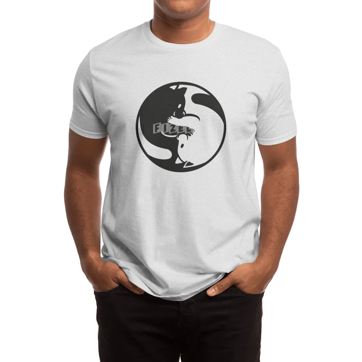 Yin Yang Cat Tao Spor T-Shirt