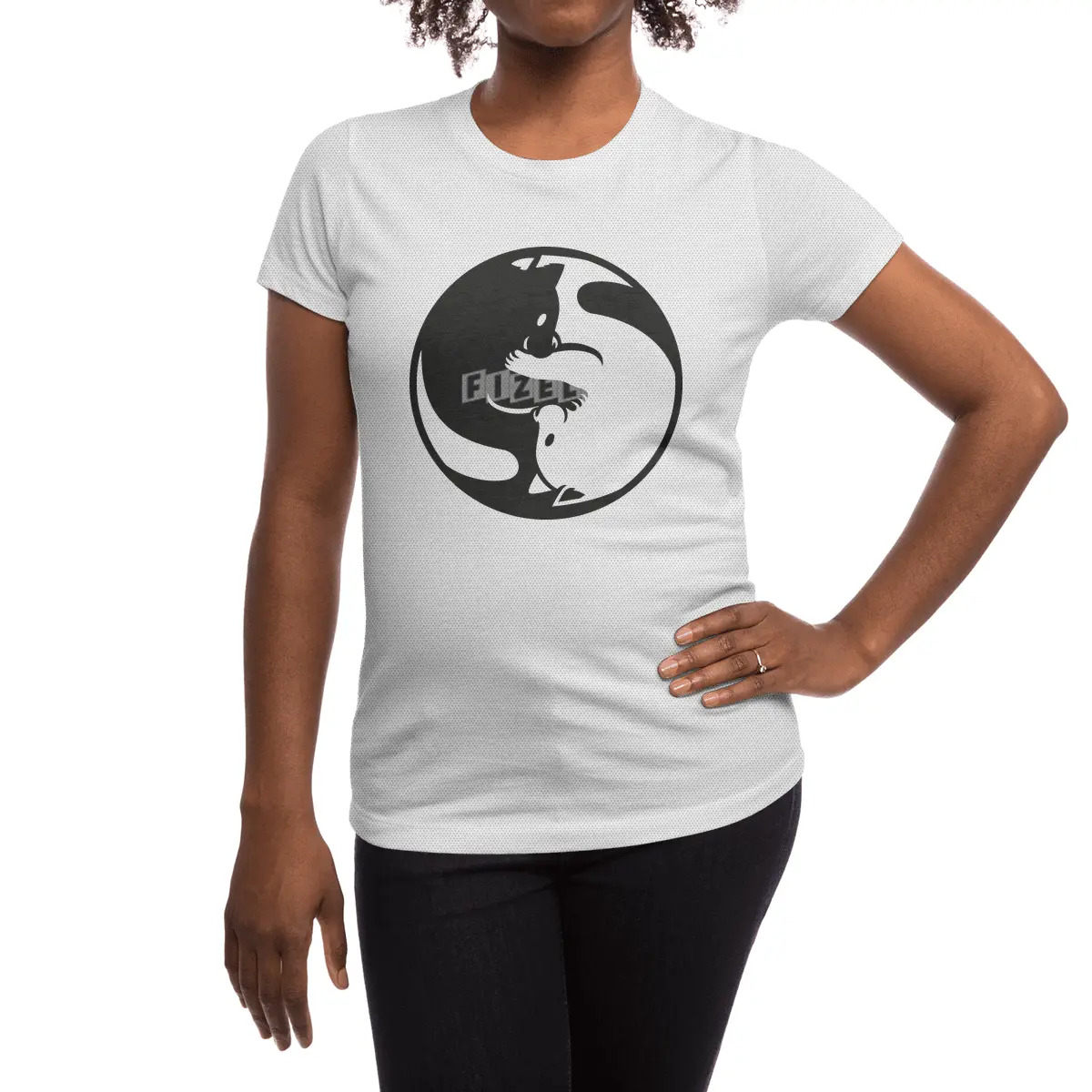 Yin Yang Cat Tao Spor T-Shirt