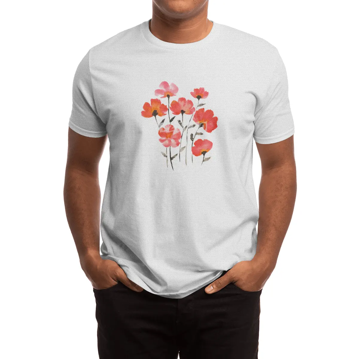 Poppy Flowers Spor T-Shirt