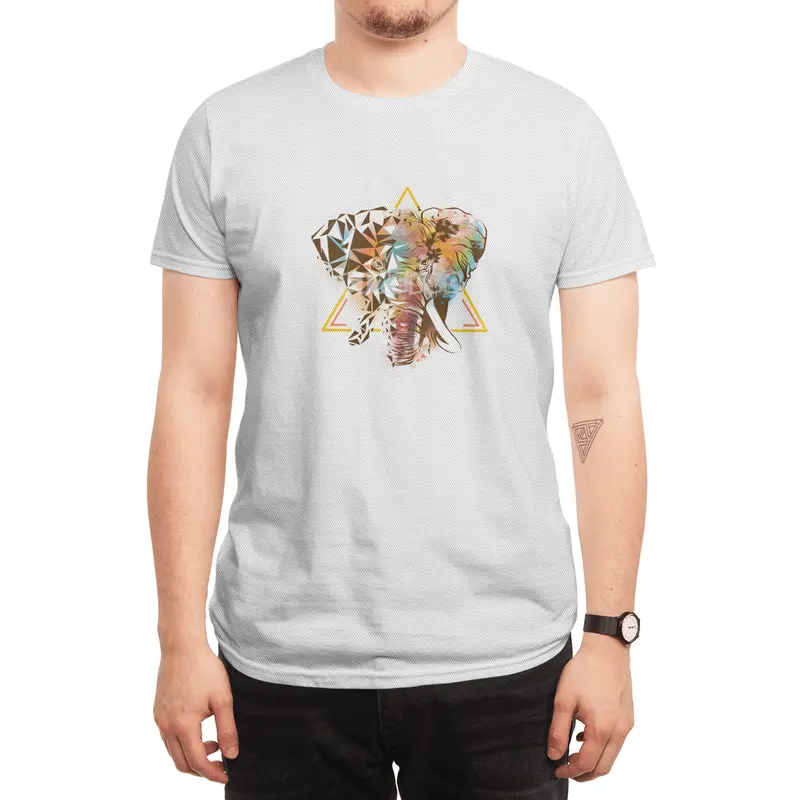 Geometric Elephant Spor T-Shirt